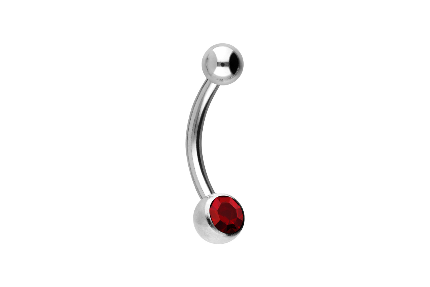 Titan Mini Bananabell Piercing KRISTALL